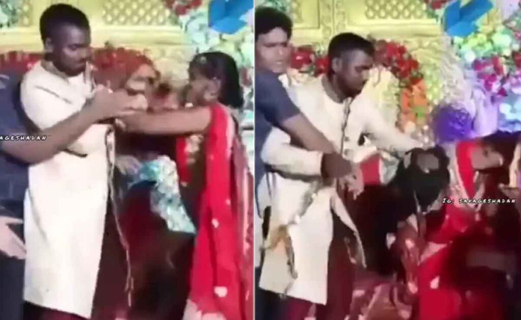 Funny Video: एक पल में टूट गईं सात जन्मों की कसमें, जब स्टेज पर ही एक दूसरे लड़ पड़े दूल्हा दुल्हन…