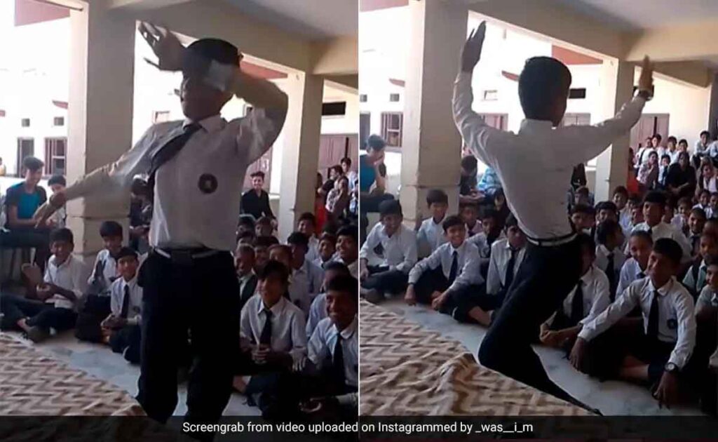 स्कूल ड्रेस में लड़के ने झूमकर किया राजस्थानी डांस, ऐसे लचकाई कमरिया, देखकर रोक नहीं पाएंगे हंसी…