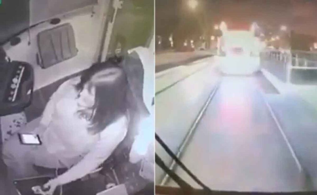 Mobile चलाने में व्यस्त थी महिला ट्रेन ड्राइवर, पटरी पर दूसरी ट्रेन आ गई, देखकर कांप जाएगी रूह…