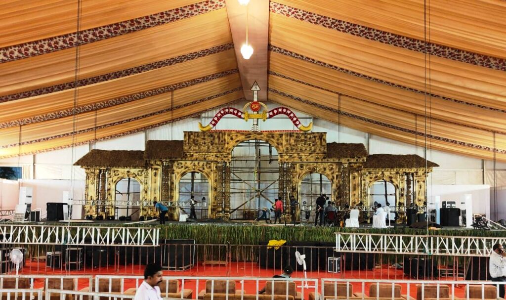 रायपुर : राष्ट्रीय रामायण महोत्सव की तैयारियां पूरी,अरण्य कांड की थीम पर सज रहा मंच….