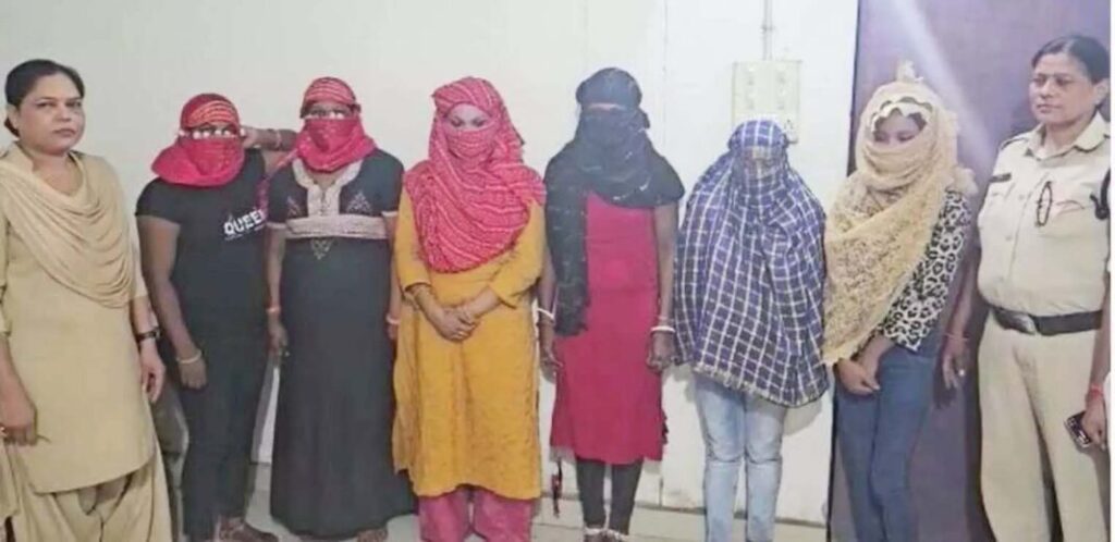 गांव में चल रहा था देह व्यापार, कोरबा की युवती सहित 9 गिरफ्तार..