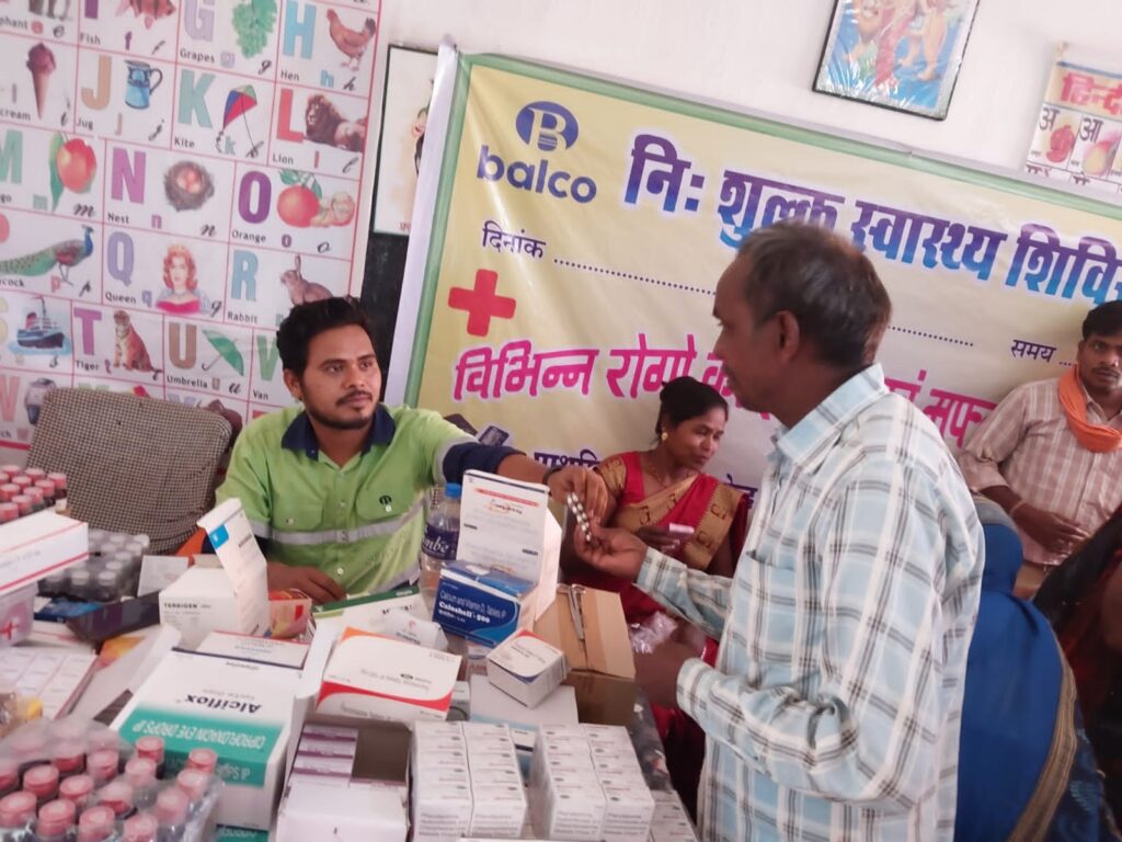 बालको ने चोटिया में किया मेगा हेल्थ कैंप का आयोजन…