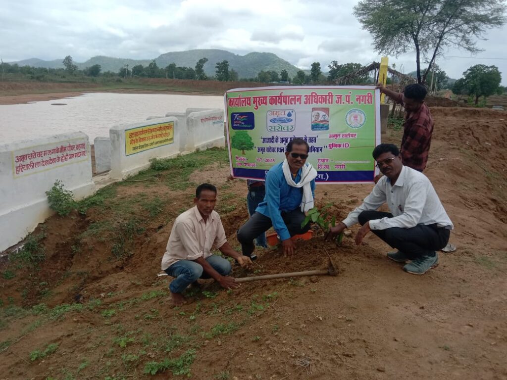 रायपुर : अमृत सरोवर योजना से तालाबों को मिल रहा नया जीवन