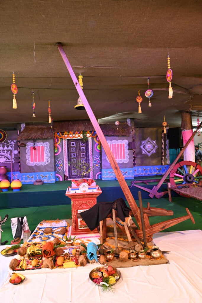 रायपुर : मुख्यमंत्री निवास में हरेली की धूम