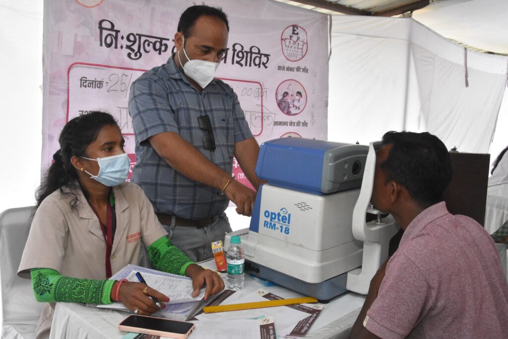 बालको के मेगा स्वास्थ्य शिविर से भटगांव के नागरिक लाभान्वित