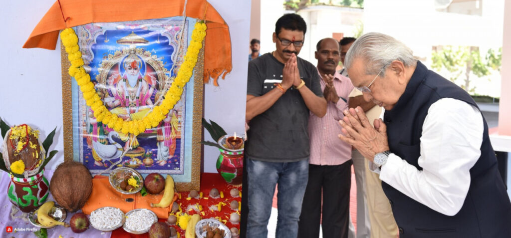 रायपुर : राजभवन में मनाया गया विश्वकर्मा जयंती