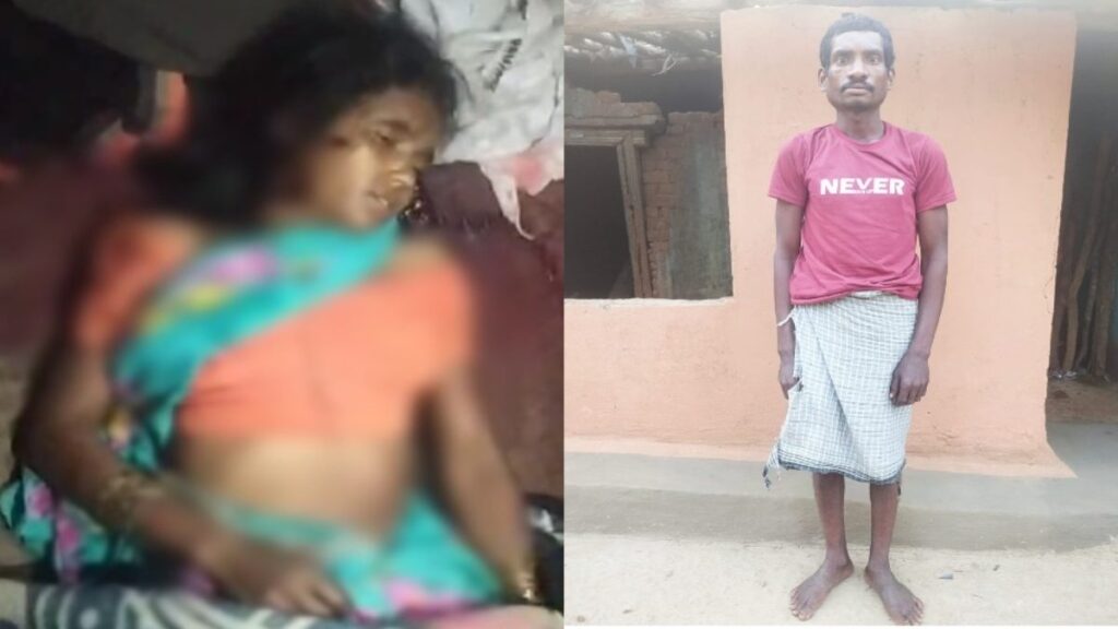सो रही पत्नी पर टंगिया से वार कर पति ने उतारा मौत के घाट, आरोपी को पुलिस ने दबोचा…