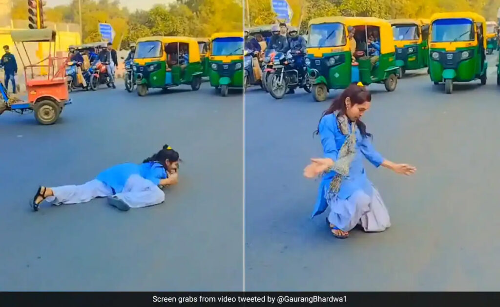 स्कूल बैग फेंक बीच सड़क में लेटकर नाचने लगी लड़की, लोग बोले- हिम्मत कैसे आती है, पैरेंट्स कुछ बोलते नहीं क्या…