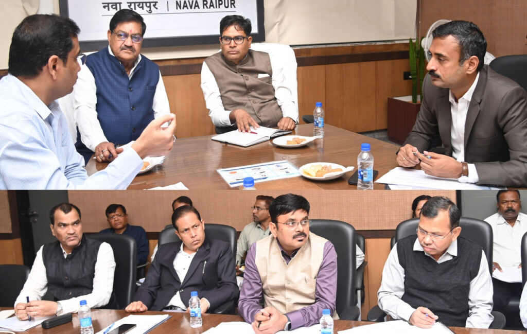 रायपुर : वित्त मंत्री श्री ओपी चौधरी ने की खाद्य एवं नागरिक आपूर्ति विभाग के विभागीय बजट की समीक्षा..