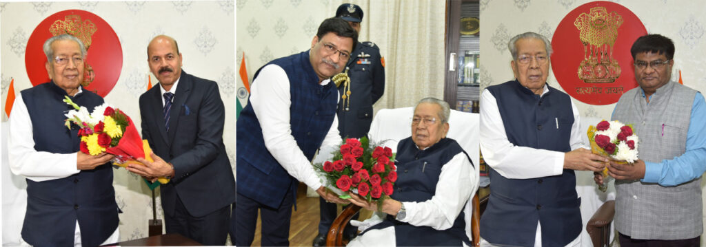 रायपुर : राज्यपाल को विभिन्न विश्वविद्यालयों के कुलपतियों ने नववर्ष की शुभकामनाएं दी