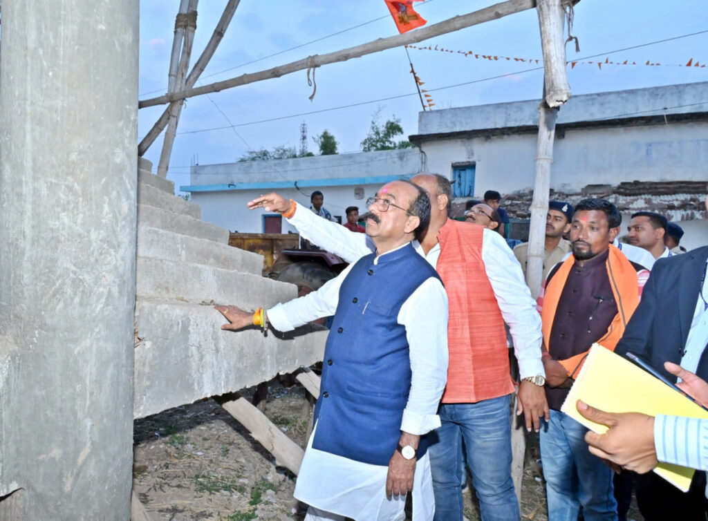 रायपुर : उप मुख्यमंत्री श्री अरुण साव के निर्देश के बाद पानी टंकी के निर्माण में आई तेजी