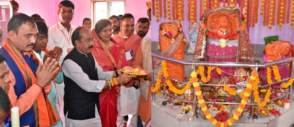 रायपुर : उप मुख्यमंत्री श्री अरुण साव और स्वास्थ्य मंत्री श्री श्याम बिहारी जायसवाल ने माता बहादुर कलारिन की पूजा कर प्रदेश की सुख-समृद्धि की कामना की