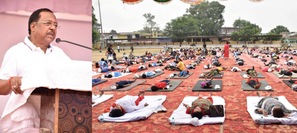 रायपुर : अंतर्राष्ट्रीय योग दिवस 2024 : कृषि मंत्री श्री नेताम ने कोरिया में किया योगाभ्यास