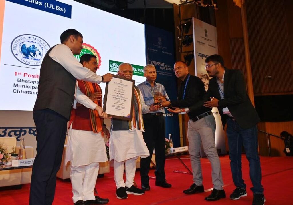 रायपुर : शहरी आजीविका मिशन में अच्छे कार्यों के लिए छत्तीसगढ़ को मिले पांच राष्ट्रीय पुरस्कार