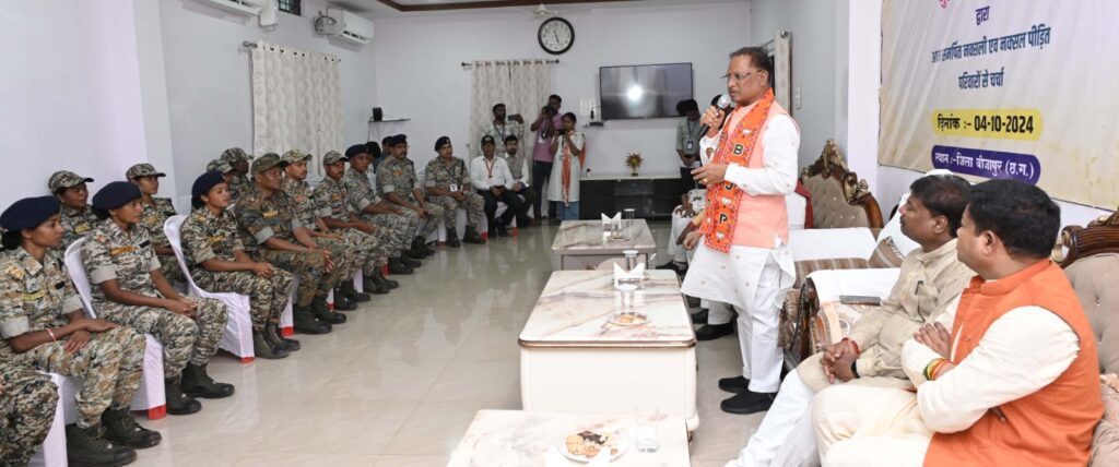 बस्तर अब शांति की ओर हो रहा अग्रसर: मुख्यमंत्री श्री विष्णु देव साय