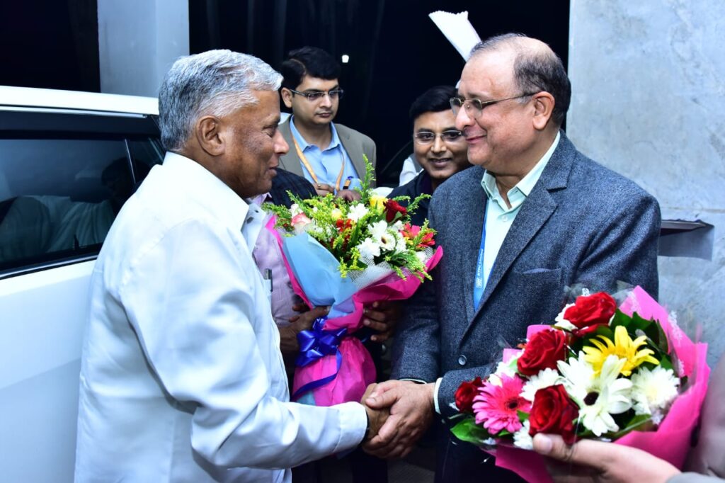 मान. श्री व्ही. सोमन्ना, केन्द्रीय राज्य मंत्री, रेलवे और जल शक्ति, भारत सरकार, का एनटीपीसी कोरबा दौरा