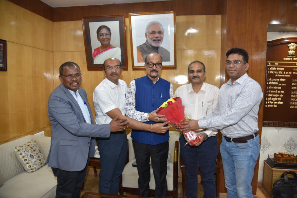रायपुर : राज्यपाल श्री डेका से आईएमए की नई कार्यकारिणी के सदस्यों ने सौजन्य भेंट की