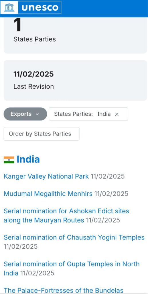 कांगेर घाटी राष्ट्रीय उद्यान विश्व धरोहर की दौड़ में शामिल