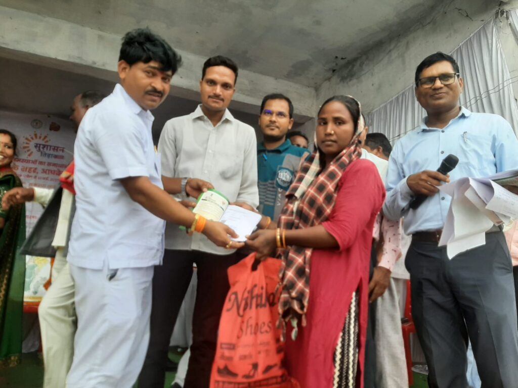 नवापारा, गुरसिया और पोंड़ी में समाधान शिविर हुई आयोजित
