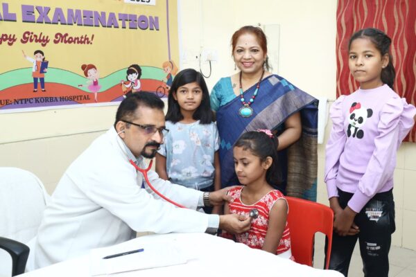एनटीपीसी कोरबा में बालिका सशक्तिकरण मिशन 2025 की प्रतिभागियों के लिए व्यापक चिकित्सा जांच शिविर आयोजित..