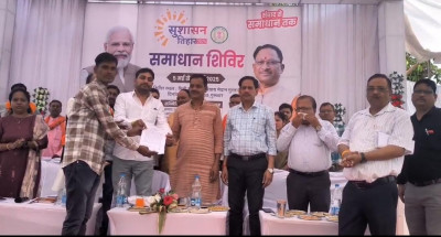रायपुर : समाधान शिविर में श्री जितेन्द्र की ख्वाहिश हुई पूरी