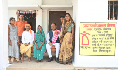 रायपुर : मोर अब्बड़ भाग हे, मुख्यमंत्री मोर घर आए हे: श्रीमती अमरौतीन साहू