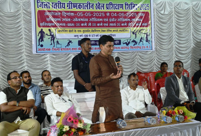 रायपुर : खेल मंत्री श्री टंक राम वर्मा ने किया सारंगढ़ में ग्रीष्मकालीन खेल प्रशिक्षण शिविर का शुभारंभ