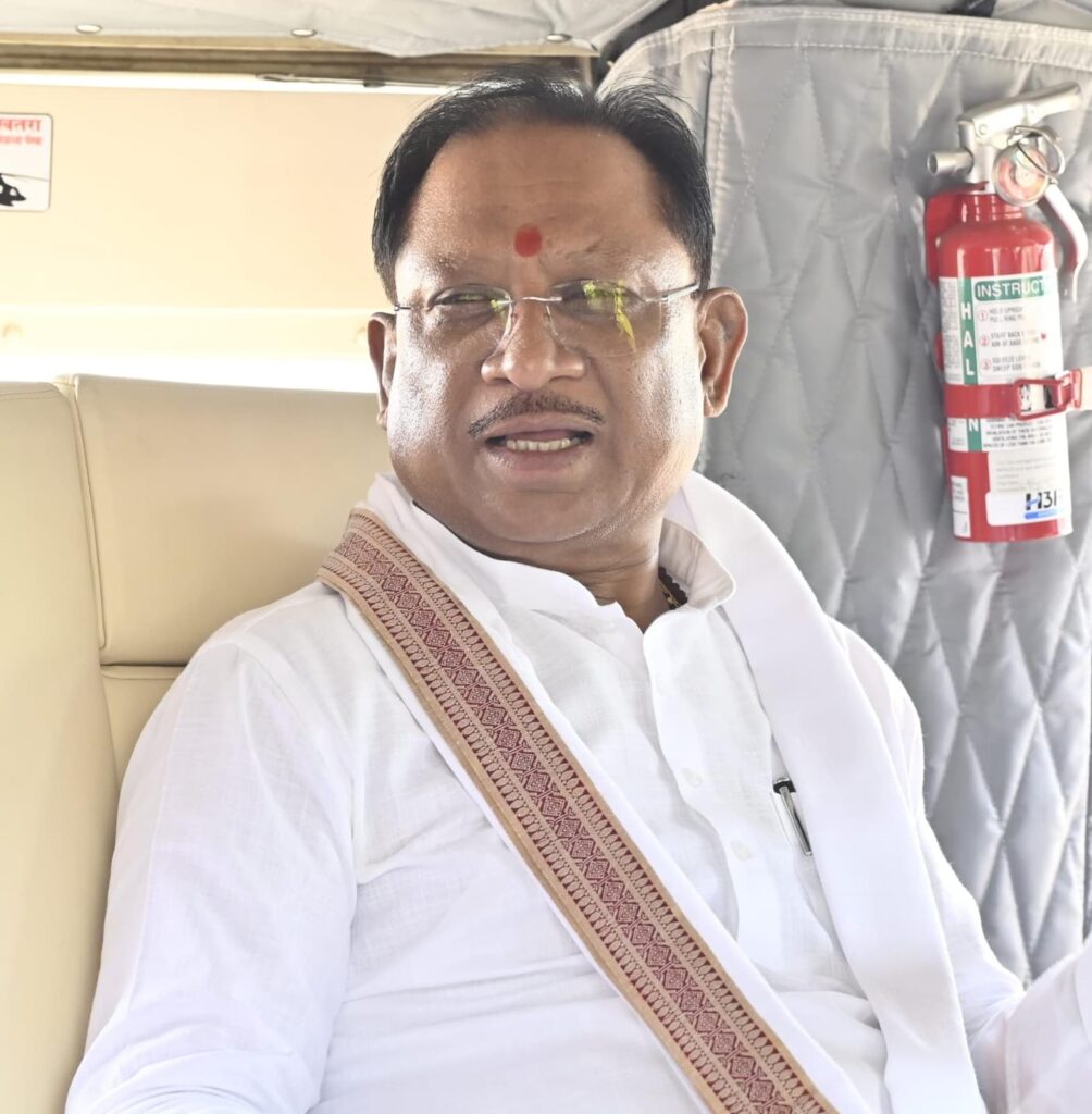 मुख्यमंत्री श्री विष्णु देव साय सुशासन तिहार के दौरे पर रवाना