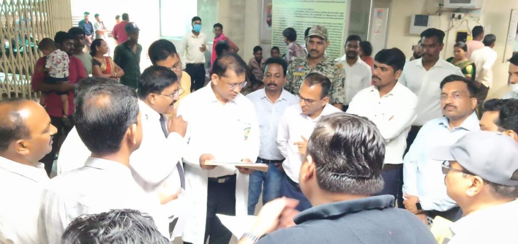 कलेक्टर द्वारा मेडिकल कॉलेज कोरबा में डीएमएफ /सीएसआर मद से स्वीकृत निर्माणाधीन कार्यों का किया निरीक्षण..