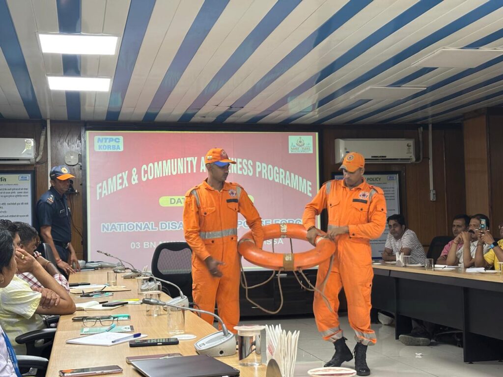 एनटीपीसी कोरबा द्वारा FAMEX–2025 का आयोजन, कर्मचारियों को आपदा प्रबंधन कौशल से किया सुसज्जित..