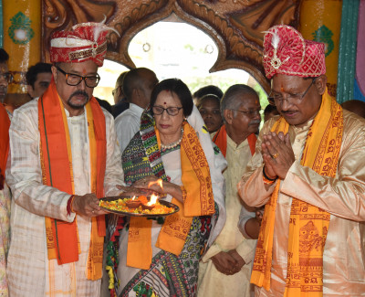 रायपुर : रथयात्रा महोत्सव में शामिल हुए राज्यपाल श्री डेका