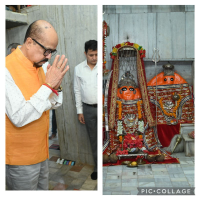 रायपुर : राज्यपाल रमेन डेका ने माँ भद्रकाली मंदिर में की पूजा-अर्चना