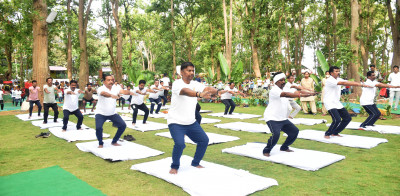 रायपुर : ’योग स्वस्थ समाज का आधार है, इसे जीवन का हिस्सा बनाएं – वनमंत्री श्री केदार कश्यप’