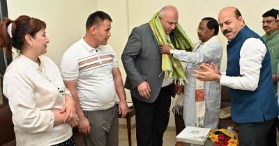 रायपुर : उज्बेकिस्तान के वैज्ञानिकों ने कृषि मंत्री श्री रामविचार नेताम से की मुलाकात