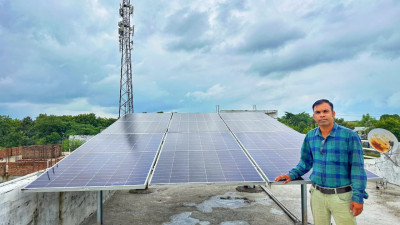 रायपुर : श्री योगेंद्र सिंह साहू का घर हो रहा रोशन, बिजली बिल हुआ शून्य