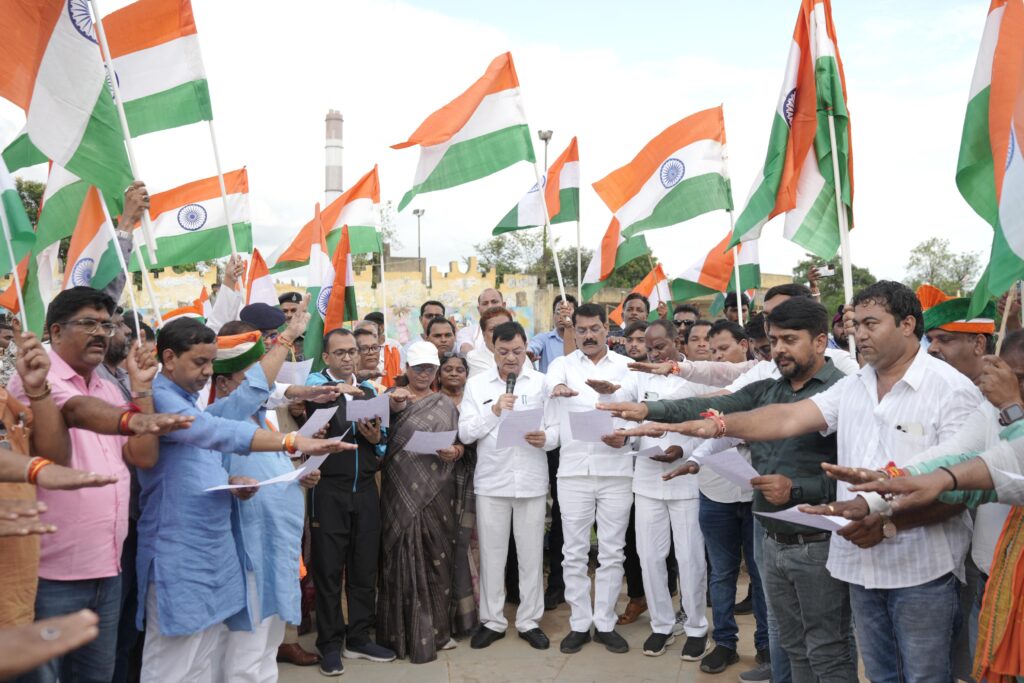 हर घर तिरंगा अभियान के तहत नगर में तिरंगा यात्रा का हुआ आयोजन