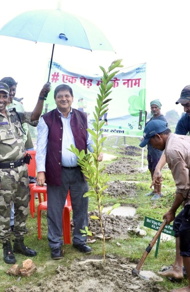 एनटीपीसी सीपत द्वारा ग्राम करमा में वृहद वृक्षारोपण अभियान का शुभारंभ…