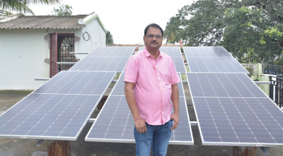 रायपुर : पीएम सूर्य घर योजना से बदल रही ज़िंदगी: शिशिर का बिजली का बिल हुआ शून्य