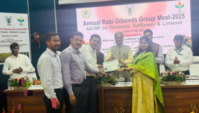 रायपुर : अलसी परियोजना को मिला सर्वश्रेष्ठ पुरस्कार