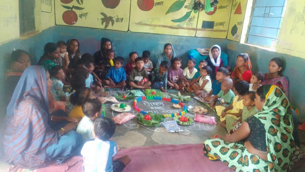 पोषण माह 2025 : आंगनबाड़ी केन्द्रों में प्रारंभिक बाल्यवस्था देखरेख और शिक्षा गतिवधियां का हुआ आयोजन