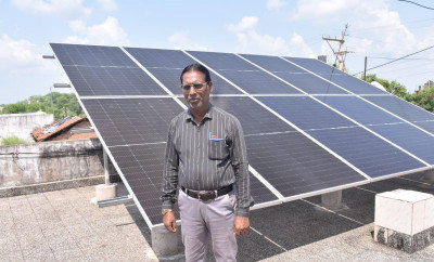 रायपुर : गिरधर देवांगन का घर बना मिनी पावरहाऊस