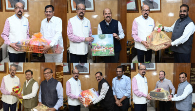 रायपुर : राज्यपाल श्री डेका से विभिन्न विश्वविद्यालयों के कुलपतियों ने सौजन्य भेंट की