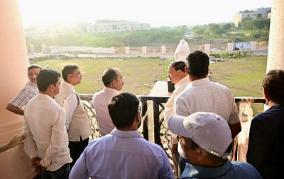 रायपुर : उप मुख्यमंत्री श्री अरुण साव ने विधानसभा भवन के लोकार्पण की तैयारियों का किया निरीक्षण