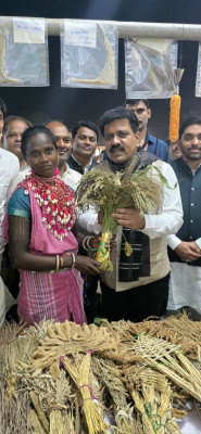 रायपुर : उपमुख्यमंत्री श्री शर्मा ने भारत की मिलेट्स क्वीन लहरी बाई बैगा को किया सम्मानित