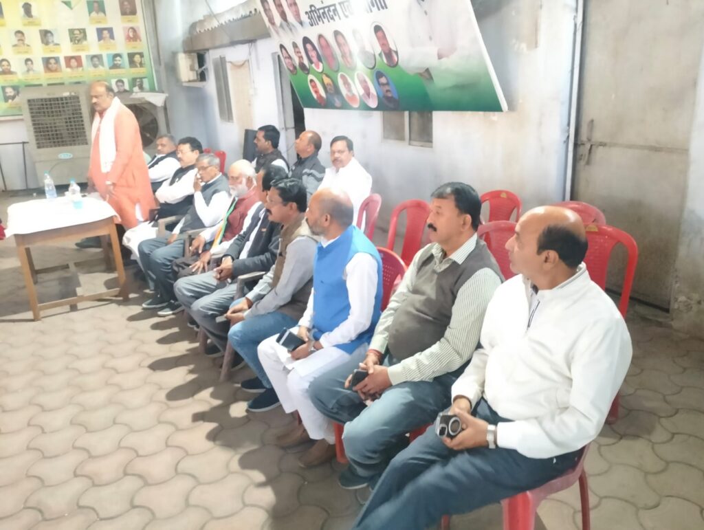 जिला कांग्रेस कार्यालय कोरबा में कांग्रेस पार्टी के 140 वर्ष पूरे होने के अवसर पर 141वां स्‍थापना दिवस मनाया गया…